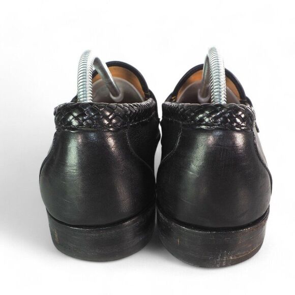 Allen Edmonds Maxfield Tassel Leather Slip-on Loafers 47711 Black Men's 10D - Picture 5 of 12